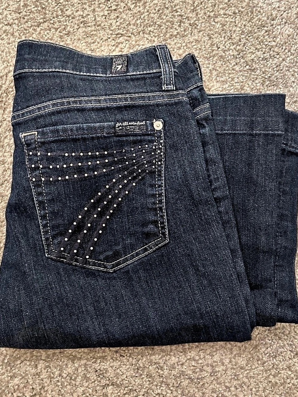 7 for all mankind dojo Bootcut Jeans in Blue Waist 28